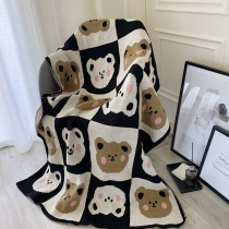 Ins Wind Blanket Towel Blanket Blanket Afternoon Nap Office Air Conditioning Blanket Lunch Break Blanket Sofa Blanket Cover Blanket