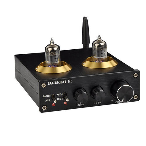 M8迷你HiFi发烧胆机数字功放2.0家用大功率蓝牙6J1电子管电脑音响 - 图3