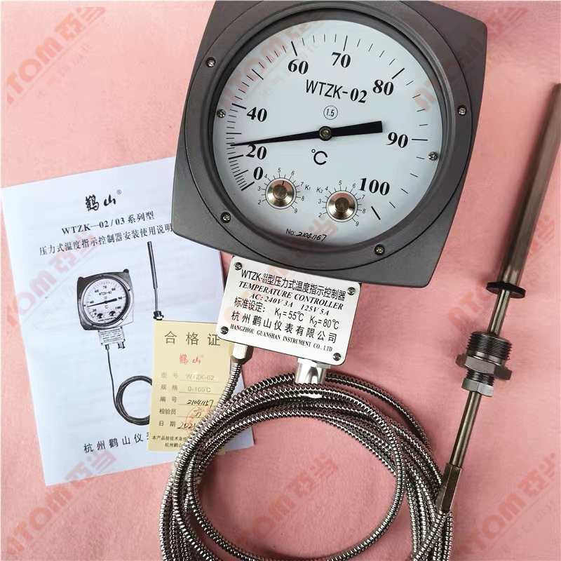 杭州仪表WTZK-02变压器用温度表WTZK-03温度控制器信号温度计 - 图1