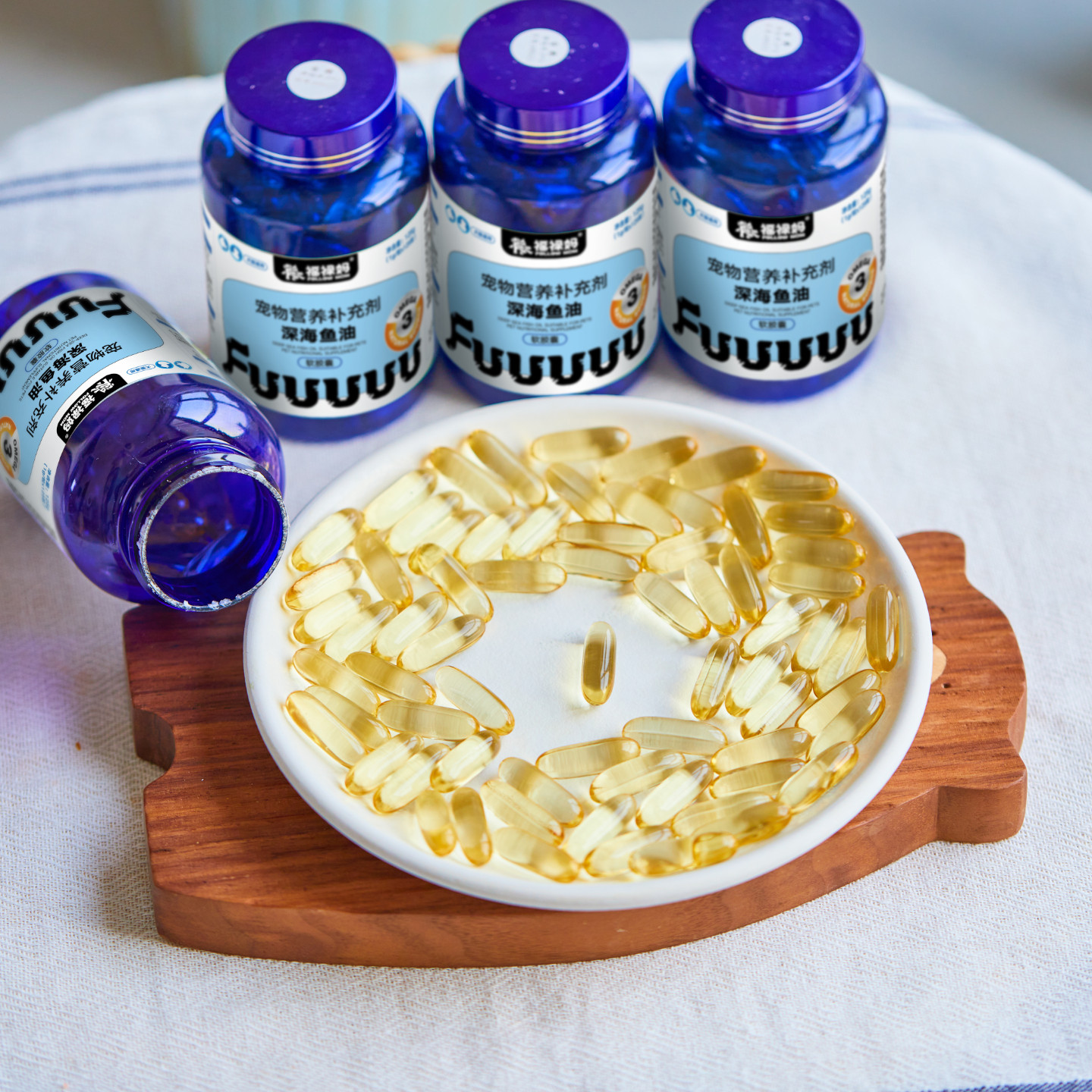 福禄妈宠物深海鱼油软胶囊泰迪金毛美毛护肤补充营养狗狗猫咪通用,淘宝优惠券,粉丝福利购,淘宝优惠卷