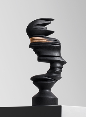 意式极简抽象人物树脂摆件