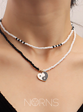 Norns合金阴阳项链双层