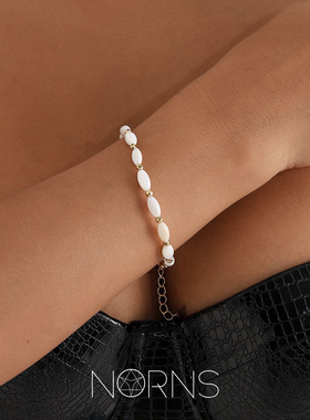 手链项链套装组合两头尖米珠