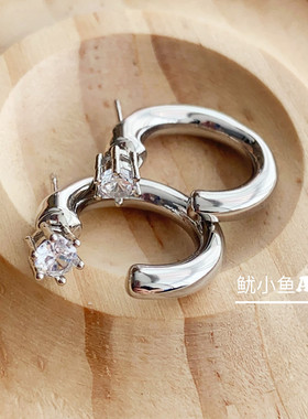 日韩合金通勤C型耳环耳钉耳饰女