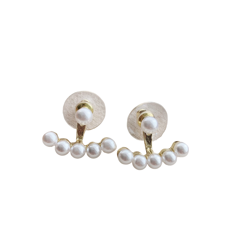 亲爱的仇敌陈凯西陈妍希同款耳环高级感气质微笑珍珠耳钉耳饰女 - 图3