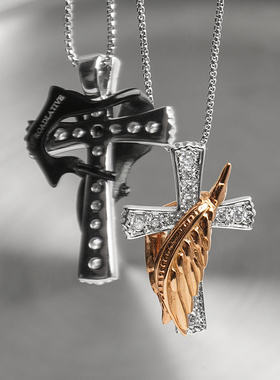 ROADLATIVE天使翼十字情侣项链