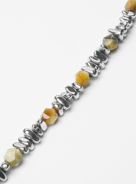 ROADLATIVE不规则虎眼石拼接手链