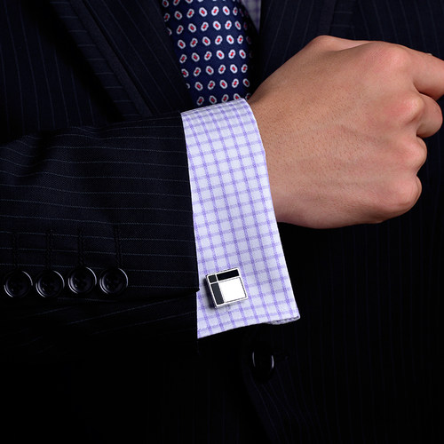 高档贝壳法式衬衫袖扣男士轻奢定制衬衣贝母袖口扣袖钉 Cufflinks - 图3