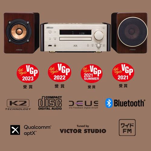 日本直邮 JVC EX-HR99 Hi-Reso 蓝牙/USB/CD/FM组合音箱/原木音响 - 图1