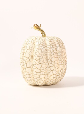 仿真万圣节裂纹南瓜摆件艺术南瓜摆件现代家居创意仿真盆景