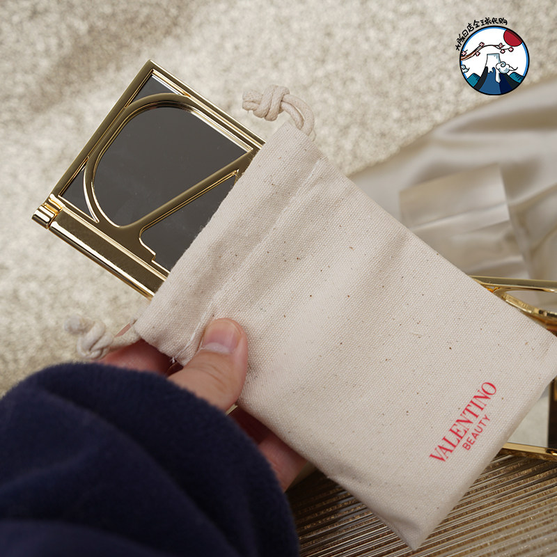 美妆香水专柜赠品Valentino华伦天奴金属化妆镜手持便携随身镜子,淘宝优惠券,粉丝福利购,淘宝优惠卷