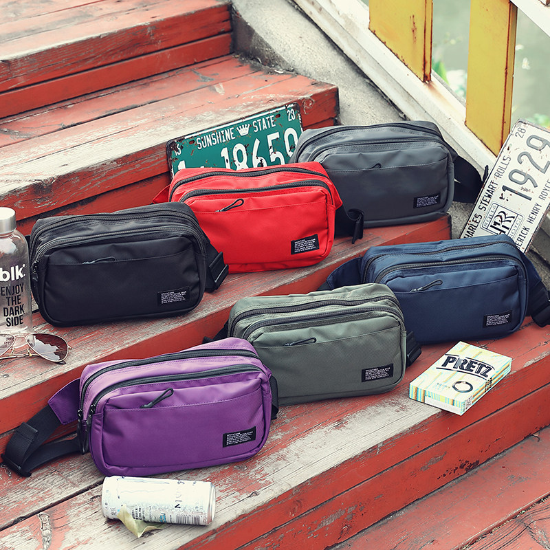 运动腰包男士韩版休闲ins风胸前包休闲时尚夏季小挎包潮流骑行包,淘宝优惠券,粉丝福利购,淘宝优惠卷