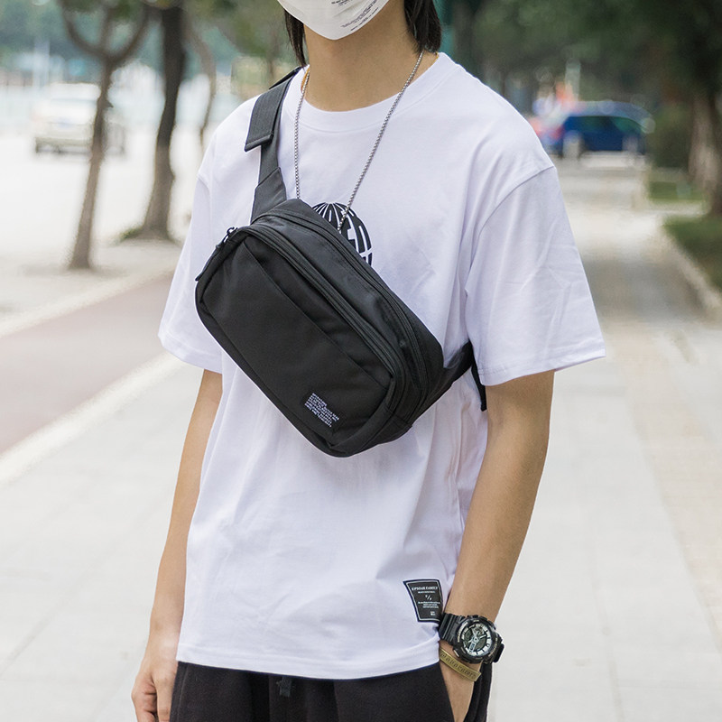 运动腰包男士韩版休闲ins风胸前包休闲时尚夏季小挎包潮流骑行包,淘宝优惠券,粉丝福利购,淘宝优惠卷
