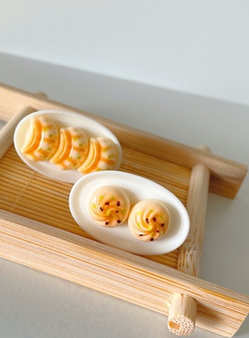 微缩食玩烧烤BBQ煎饺生煎包烤肉开口戒指仿真美食指环