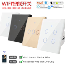 Graffiti WiFi Smart Touch Switch Single Fire Zero Fire Universal Alexa Google Voice Control Home Switch