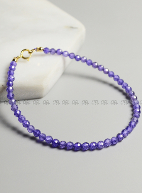 ciel原创手工天然紫色叠加锆石