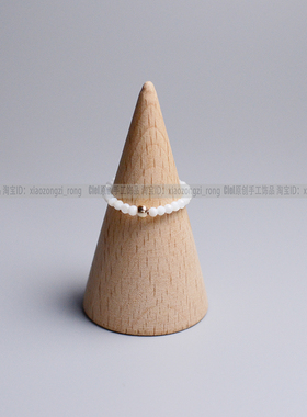 Ciel原创手工天然银丝贝戒指