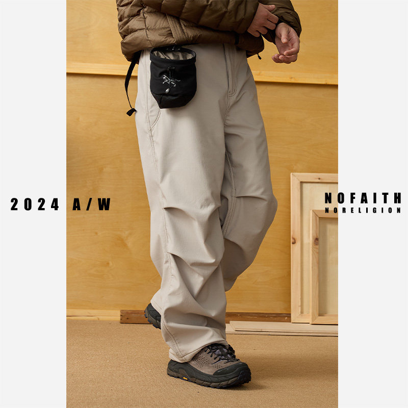 NOFAITH春季伞兵裤男日系复古直筒宽松阔腿工装休闲长裤潮无信仰,淘宝优惠券,粉丝福利购,淘宝优惠卷