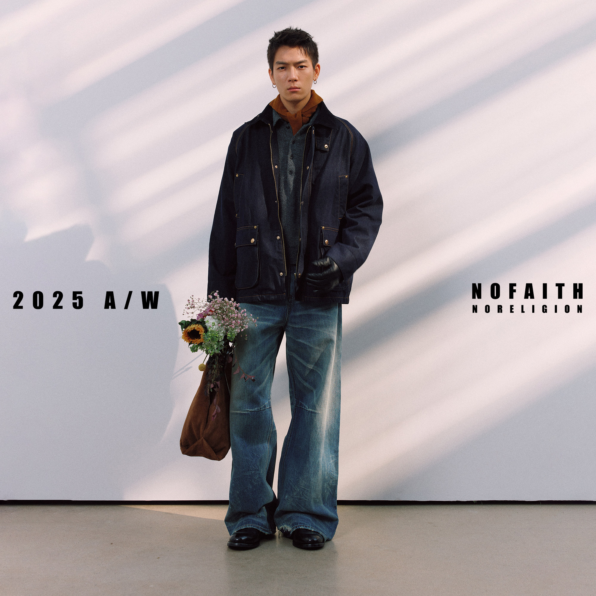 NOFAITH春季vintage原色牛仔猎装夹克外套男宽松休闲翻领格子上衣,淘宝优惠券,粉丝福利购,淘宝优惠卷