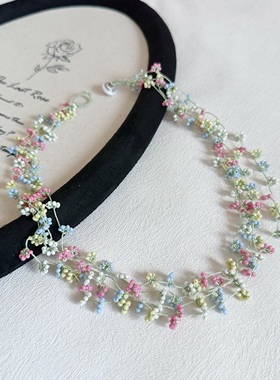 绿野仙踪花朵手串森系颈链