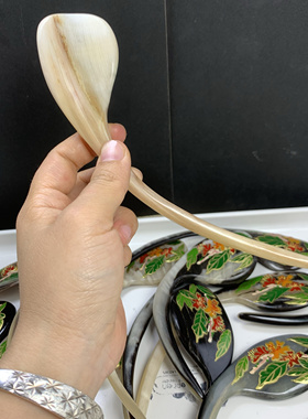 高贵羊纯手工立体彩绘发簪复古国潮日常簪子盘发简约玄月弧