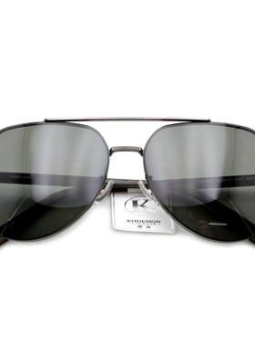 KHDESIGN明治太阳镜飞行员式时尚防紫外线墨镜男女通用款 K2301