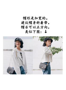 英伦复古风大头围文艺八角帽定制