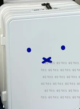 可爱笑脸表情行李箱贴纸做记号