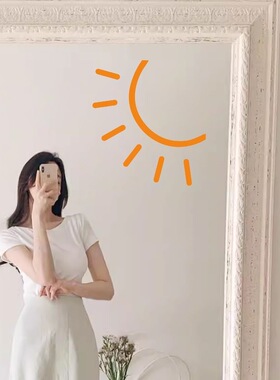 许北生简约ins太阳手绘图案贴纸