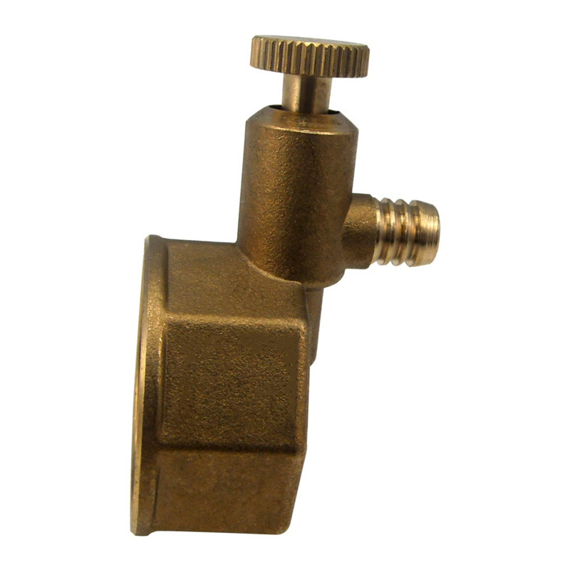 地暖分水器排气阀跑风2分46分1寸暖气片排气堵头小背篓排污放水阀 - 图3