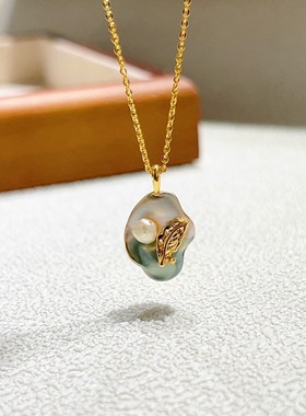 巴洛克中古风镀金不规则金属吊坠