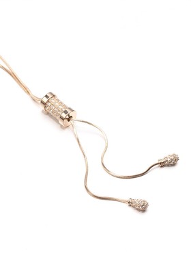 长款礼物休闲百搭镀金单珠光链女