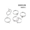 S925 sterling silver adjustable ring with empty setting and pearls