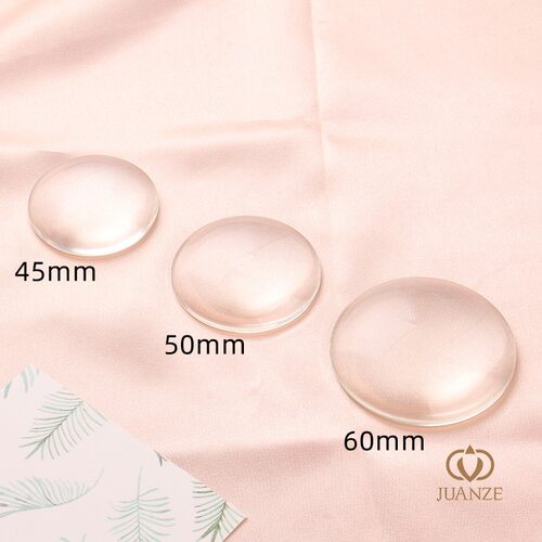 圆点胶手工diy饰品配件材料耳饰透明贴片低弧正圆水晶玻璃贴戒面 - 图2