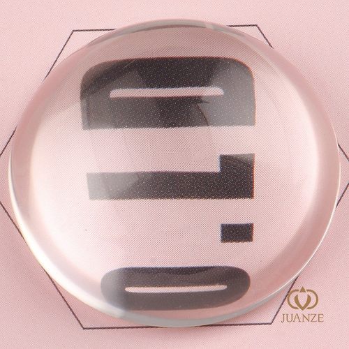 圆点胶手工diy饰品配件材料耳饰透明贴片低弧正圆水晶玻璃贴戒面 - 图3