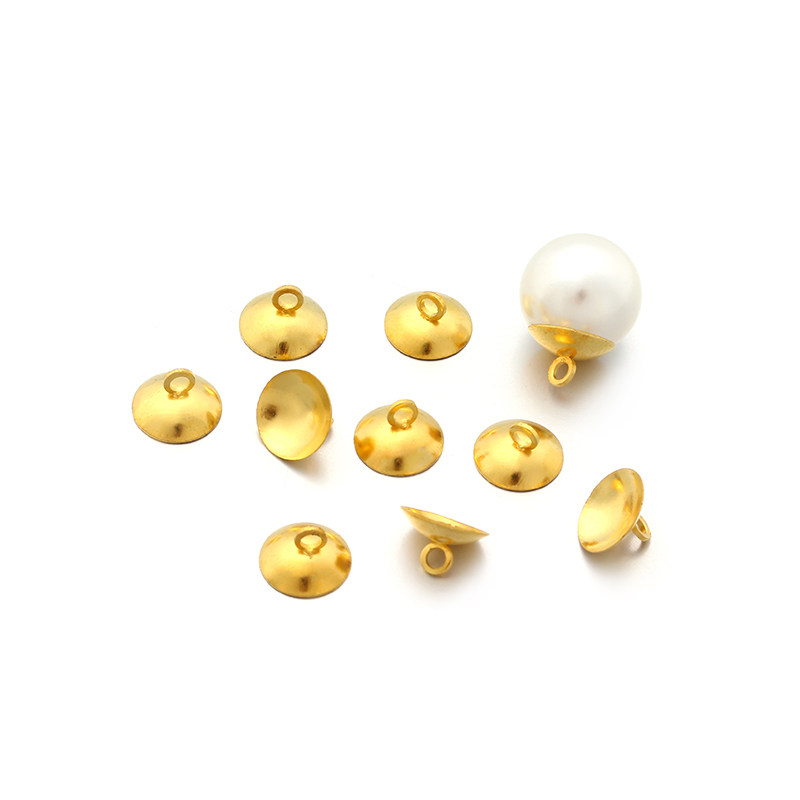 无针羊眼圆形珠帽珍珠盖帽项链耳饰带孔珠托手工DIY饰品配件材料,淘宝优惠券,粉丝福利购,淘宝优惠卷