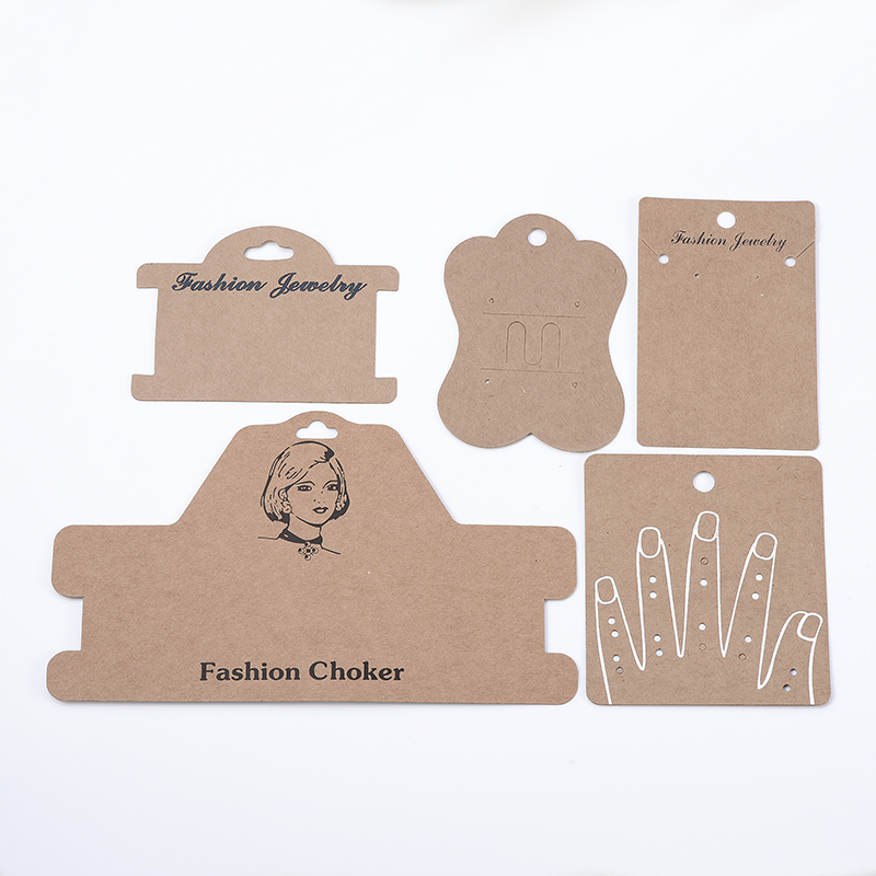 创意耳环卡片定制耳钉戒指发夹可挂项链耳夹包装饰品卡纸定做吊牌 - 图0