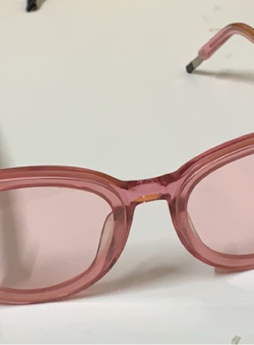 出口韩国/G家/素颜镜/雨天戴粉色太阳镜防紫外线遮光墨镜LC099