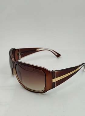 棕黑渐变宽框墨镜女款复古大气设计棕色渐变镜片防紫外遮阳CE454