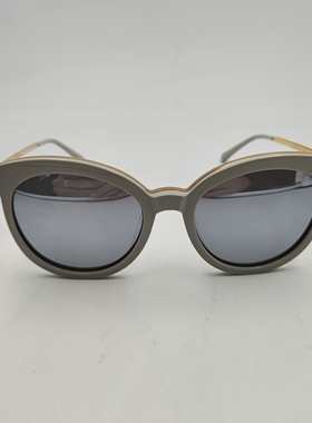 2025猫眼太阳镜米灰色金边偏光镜片防紫外线时尚百搭女款CE467