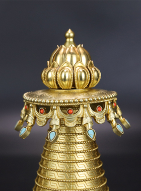 慧宝噶当塔密宗纯黄铜新品
