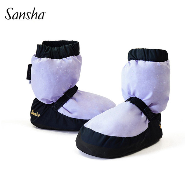 Sansha ballet warm boots for adults and children waterproof glitter