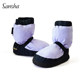 Sansha ballet warm boots for adults and children waterproof glitter