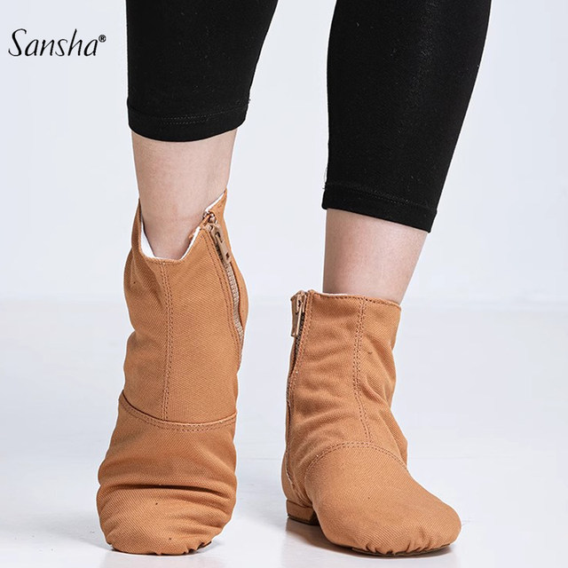 Sansha jazz dance shoes high-top canvas modern dance shoes