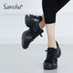 Sansha France Sansha Square Dance Shoes Women's Breathable Leather Modern Dance Shoes Soft Sole Jazz Dance Shoes Air Cushion