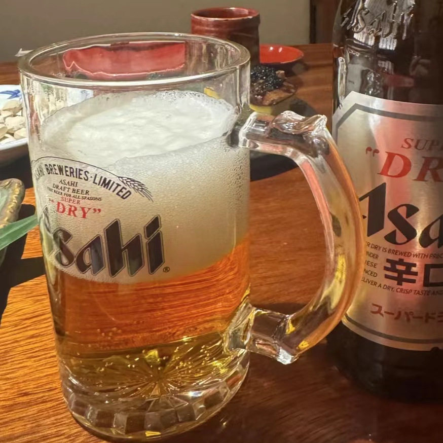 进口Asahi加厚朝日啤酒杯日料店专用朝日带把扎啤杯精酿啤酒杯,淘宝优惠券,粉丝福利购,淘宝优惠卷