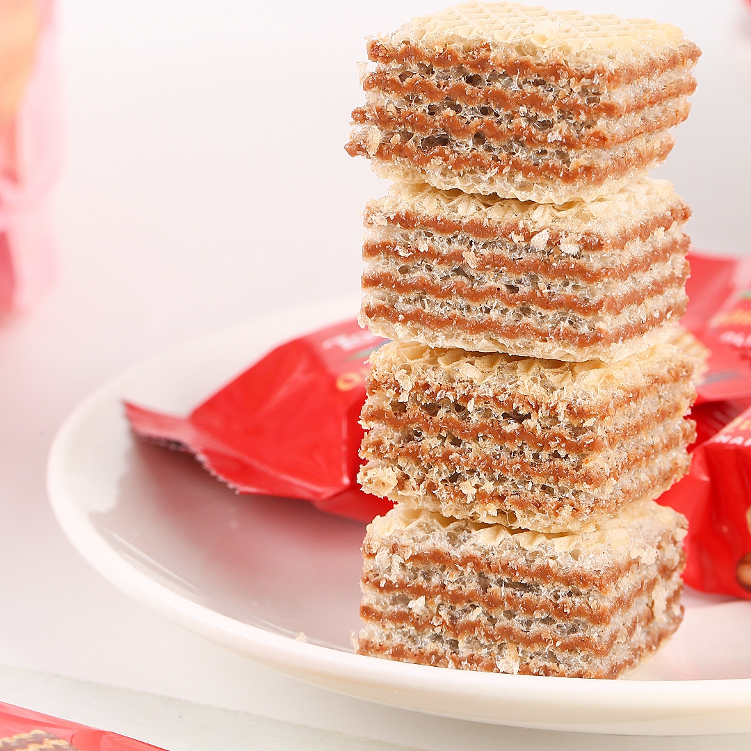 意大利进口莱家香草味榛子威化饼干迷你巧克力味夹心网红小零食 - 图1