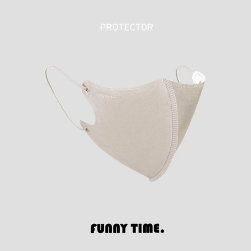 香港代购Protector Daily 超薄3D立体口罩浅灰深灰色成人一盒30片 - 图1