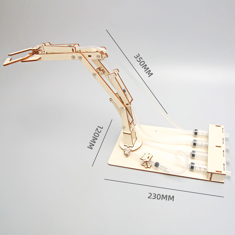 科技小制作液压机械手臂diy小发明男孩动手初中学生科学实验玩具 - 图1