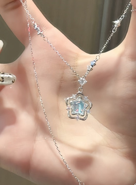 海洋之心轻奢小众设计高级锁骨链